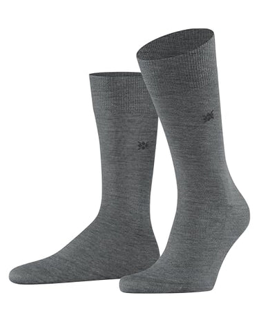 Burlington Herren Socken Leeds So Baumwolle Wolle einfarbig 1 Paar, Blau Royal 6879, 40-46 im Sale